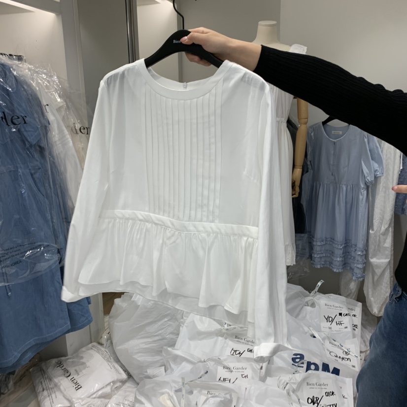 BIEN GARDER直郵韓國代購㊣女裝新品時尚人氣熱賣襯衫蕾絲衫BIEN GARDER襯衫/蕾絲衫圖色2