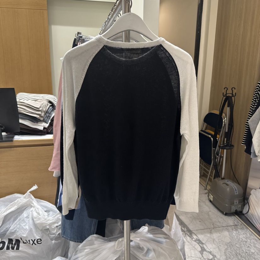 THE SIGNATURE韓國直郵㊣東大門實拍女裝新品休閑針織衫插肩THE SIGNATURE針織衫