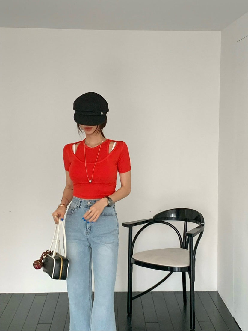 REVE CITE-L韓國㊣直郵東大門代購女裝新款推薦25春夏T恤柔軟REVE CITE-LT恤