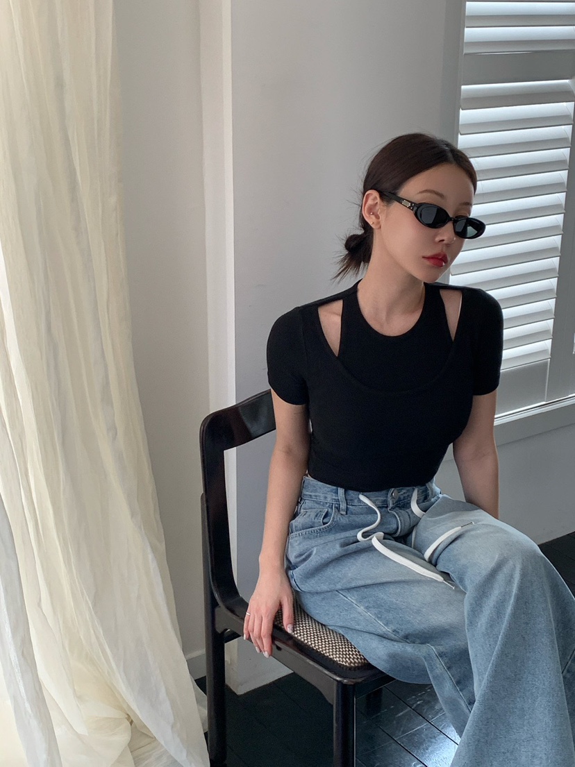 REVE CITE-L韓國㊣直郵東大門代購女裝新款推薦25春夏T恤柔軟REVE CITE-LT恤圖色3