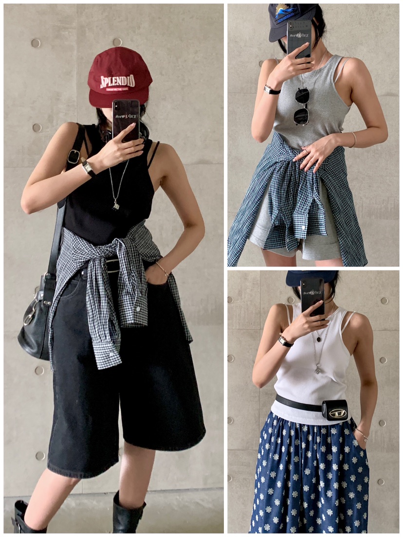 DAVICHI韓國直郵㊣東大門實拍女裝新款熱賣休閑時尚吊帶背心DAVICHI吊帶/背心