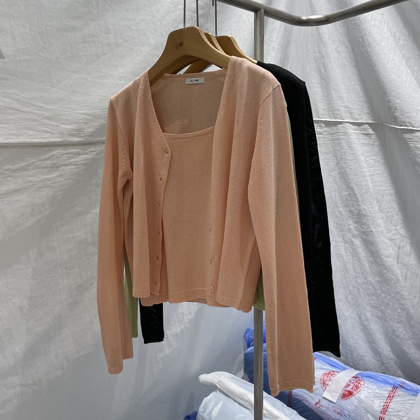 ALLVIBE東大門實拍女裝新款時尚真品25春夏休閑熱賣人氣套裝ALLVIBE套裝圖色2