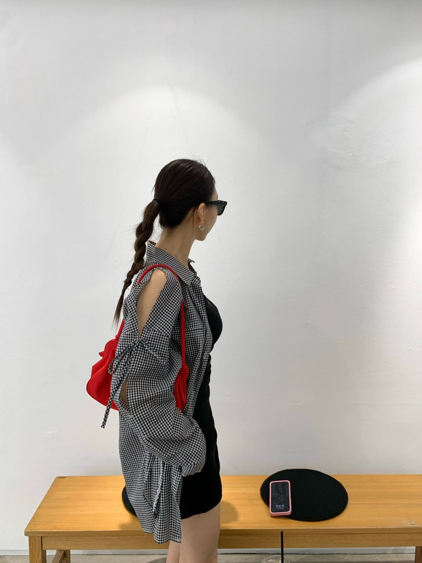 REVE CITE-L韓國代購女裝新品熱賣真品休閑襯衫蕾絲衫格紋REVE CITE襯衫/蕾絲衫