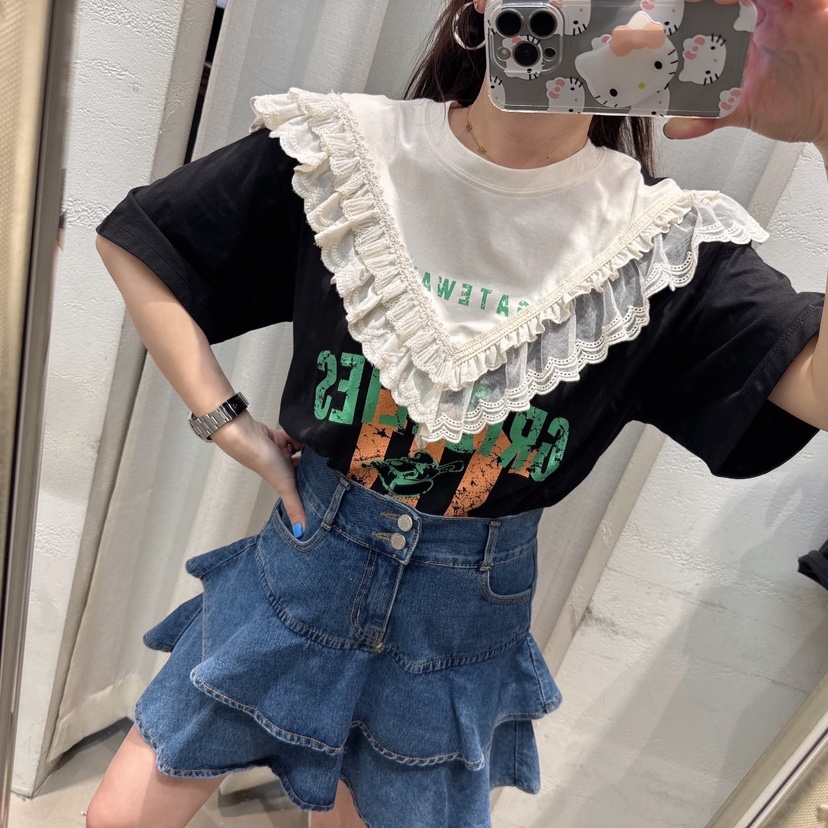 LOVABLE韓國㊣直郵東大門代購女裝新款休閑時尚人氣熱賣T恤LOVABLET恤