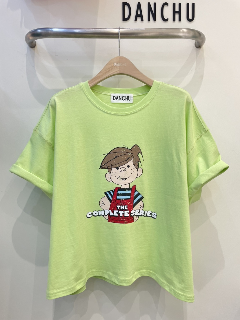 DANCHU韓國直郵㊣東大門實拍女裝新品25春夏時尚推薦熱賣T恤DANCHUT恤圖色2