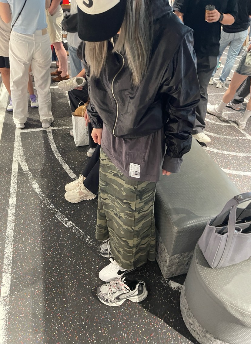 CRACKERS韓國㊣直郵東大門代購女裝新款熱賣25春夏長裙迷彩CRACKERS長裙