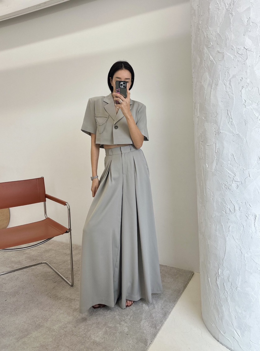 SOUIT直郵韓國代購㊣女裝新款25春夏人氣推薦熱賣正裝褲西褲SOUIT by mabel-L正裝褲/西褲