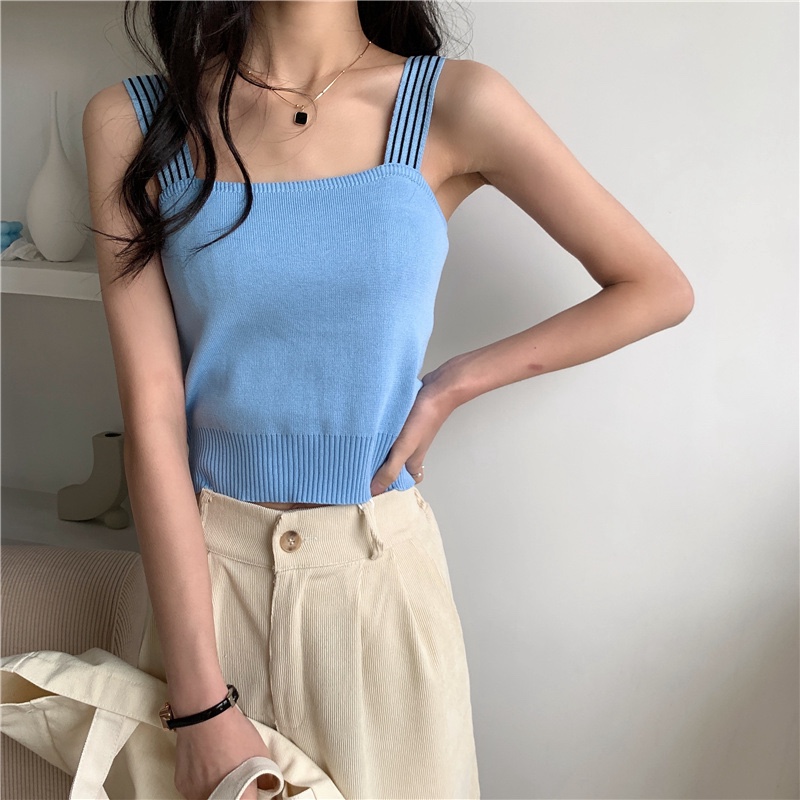 OLA韓國直郵㊣女裝新款時尚人氣25春夏推薦休閑熱賣吊帶背心mellor/OLA吊帶/背心