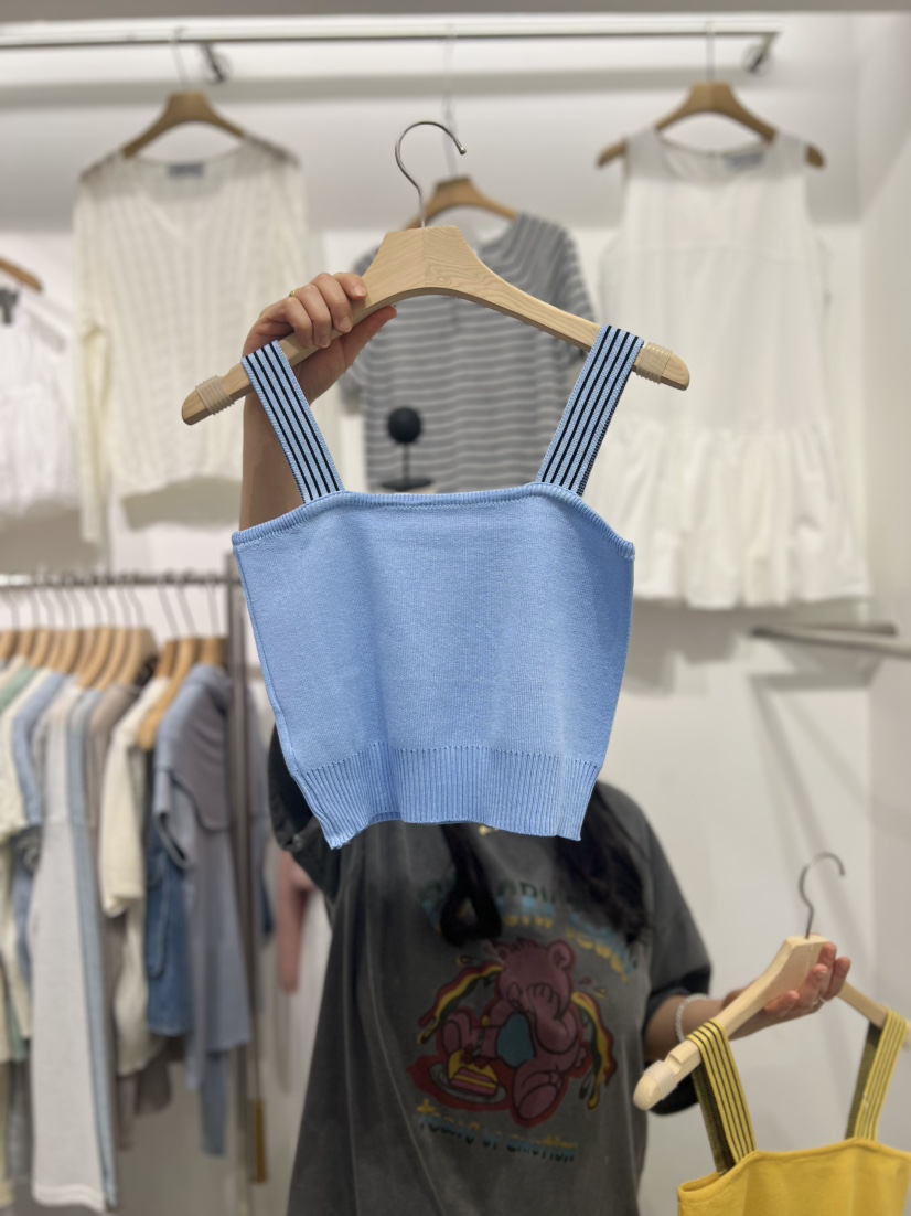 OLA韓國直郵㊣女裝新款時尚人氣25春夏推薦休閑熱賣吊帶背心mellor/OLA吊帶/背心圖色2