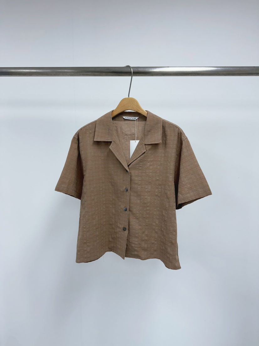 ROMANTICIZE韓國直郵㊣女裝新品人氣25春夏推薦襯衫蕾絲衫格紋ROMANTICIZE襯衫/蕾絲衫圖色2