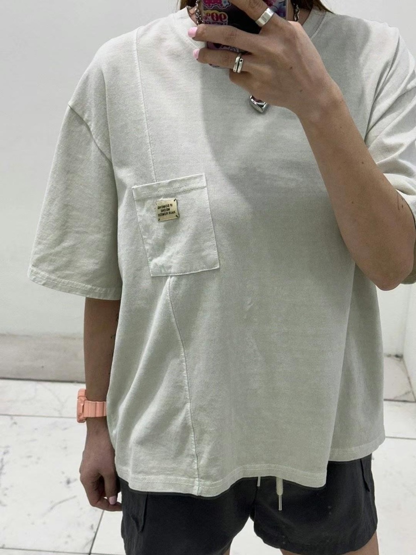 ZACCU韓國直郵㊣東大門實拍女裝新品休閑人氣熱賣時尚T恤口袋ZACCUT恤