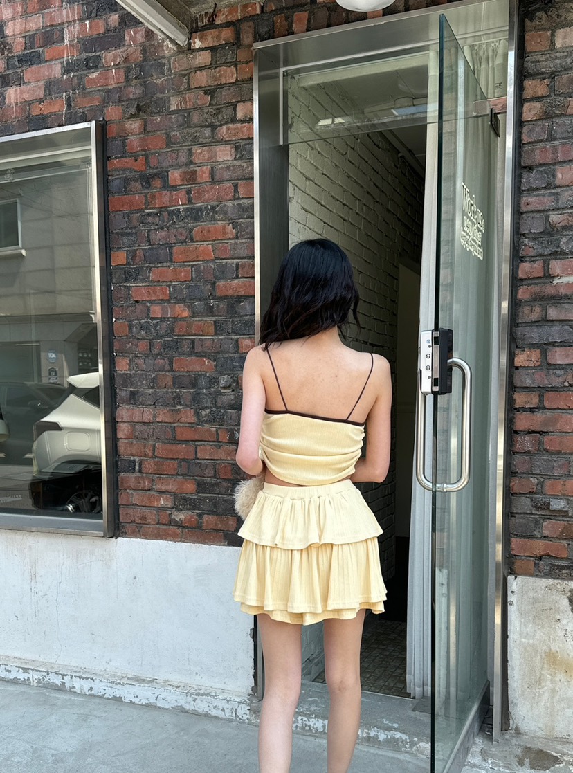DENVER直郵韓國代購㊣女裝新品休閑熱賣25春夏推薦吊帶背心DENVER吊帶/背心