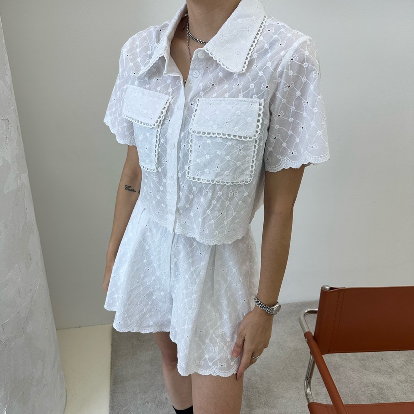 SOUIT韓國直郵㊣東大門實拍女裝新款推薦熱賣25春夏襯衫蕾絲衫SOUIT by mabel-L襯衫/蕾絲衫