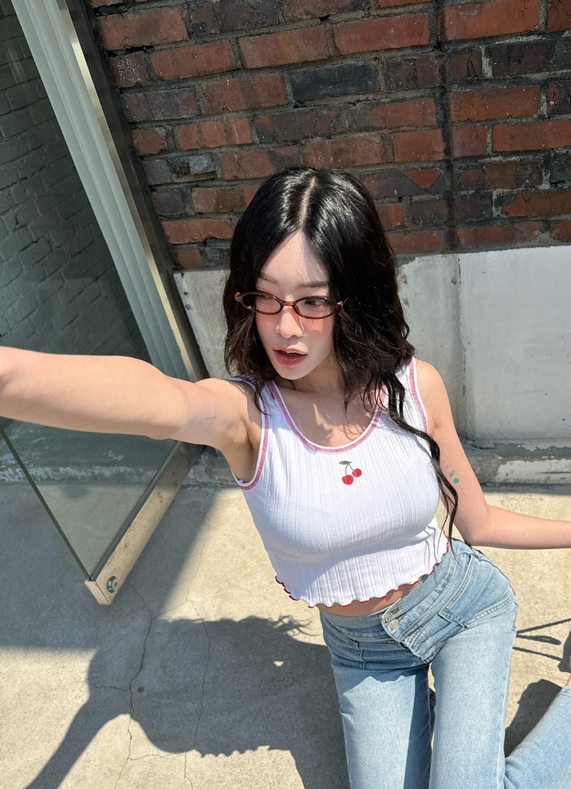 DENVER韓國直郵㊣女裝新品休閑熱賣25春夏時尚推薦吊帶背心DENVER吊帶/背心