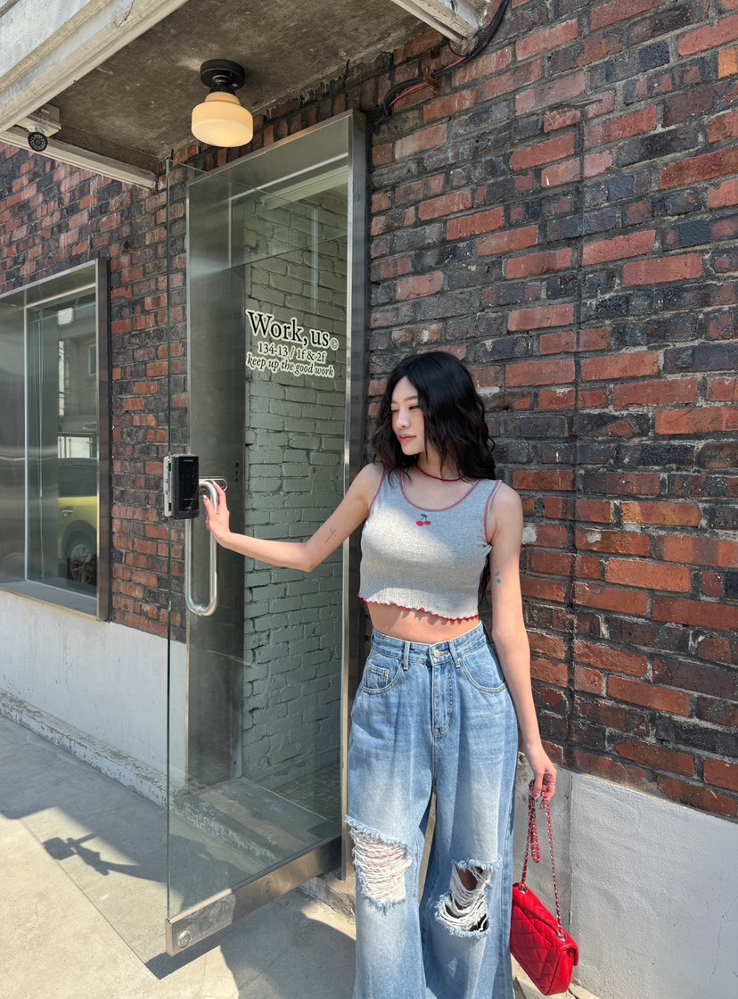 DENVER韓國直郵㊣女裝新品休閑熱賣25春夏時尚推薦吊帶背心DENVER吊帶/背心圖色3