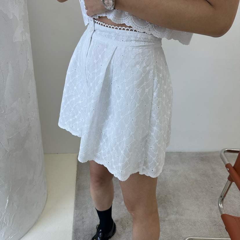 SOUIT韓國直郵㊣女裝新品人氣推薦休閑時尚25春夏熱賣短褲蕾絲SOUIT by mabel-L短褲