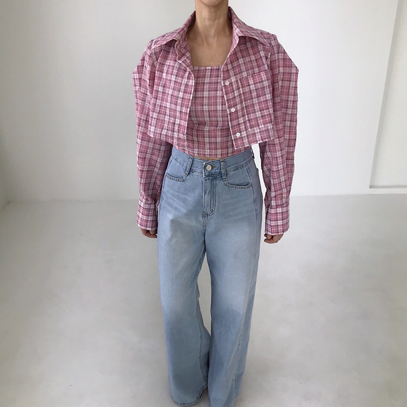 2TWO MOON直郵韓國代購㊣女裝新款熱賣推薦25春夏套裝套裝格紋2TWO MOON套裝