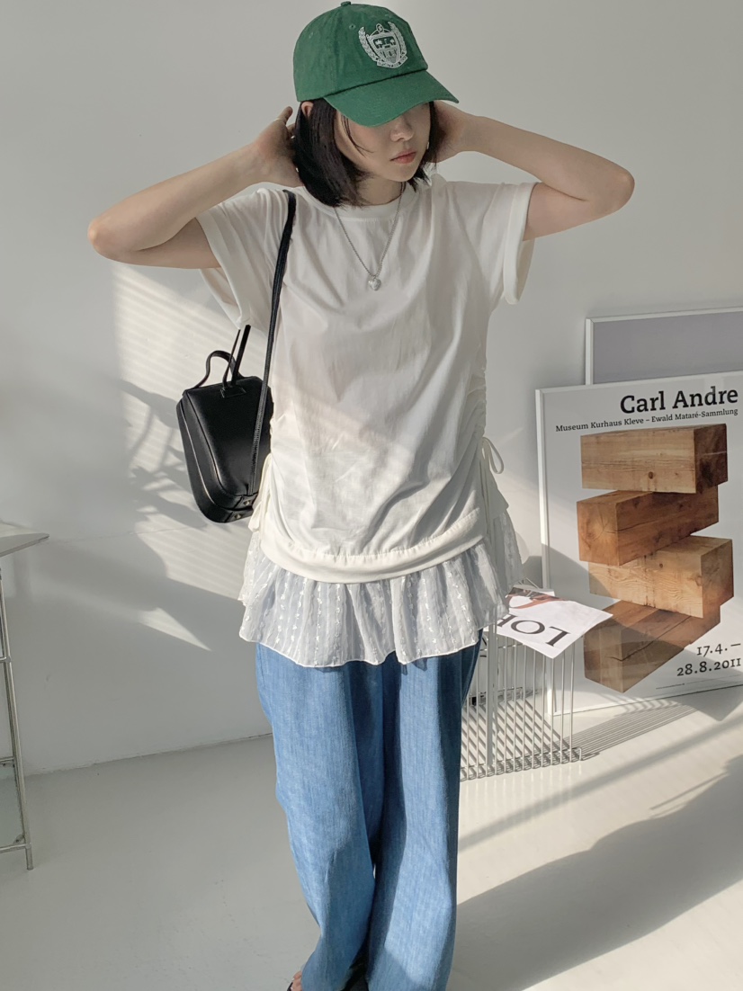 BEFORE SUNRISE韓國直郵㊣東大門實拍女裝新品時尚熱賣T恤BEFORE SUNRISET恤