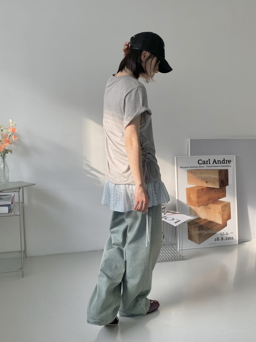 BEFORE SUNRISE韓國直郵㊣東大門實拍女裝新品時尚熱賣T恤BEFORE SUNRISET恤