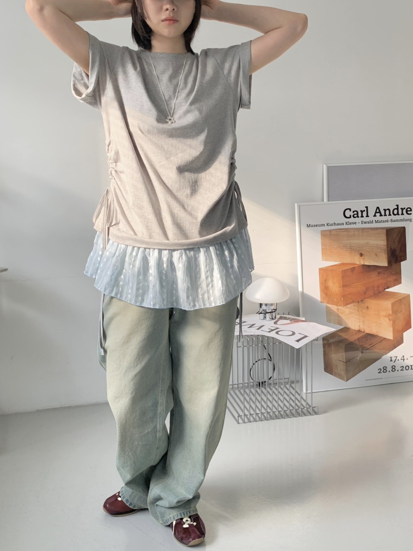 BEFORE SUNRISE韓國直郵㊣東大門實拍女裝新品時尚熱賣T恤BEFORE SUNRISET恤