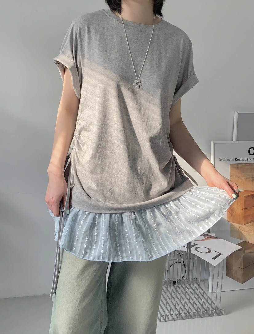 BEFORE SUNRISE韓國直郵㊣東大門實拍女裝新品時尚熱賣T恤BEFORE SUNRISET恤
