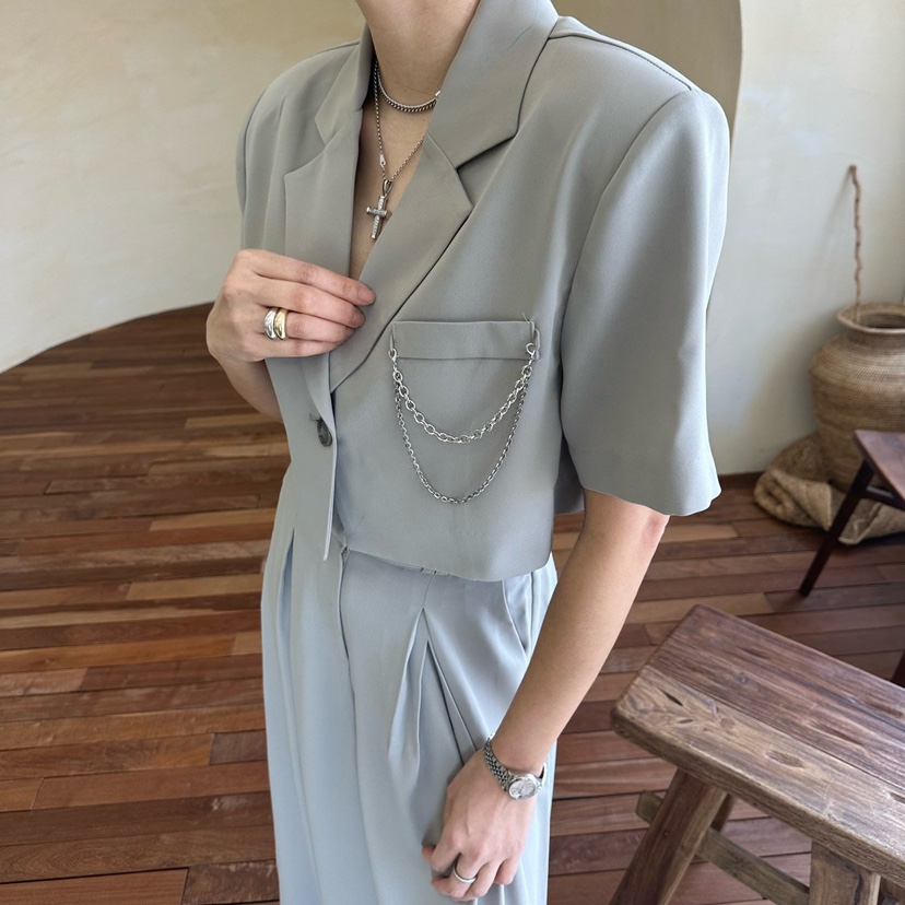 SOUIT韓國㊣直郵東大門代購女裝新品推薦熱賣人氣休閑時尚夾克SOUIT by mabel-L夾克