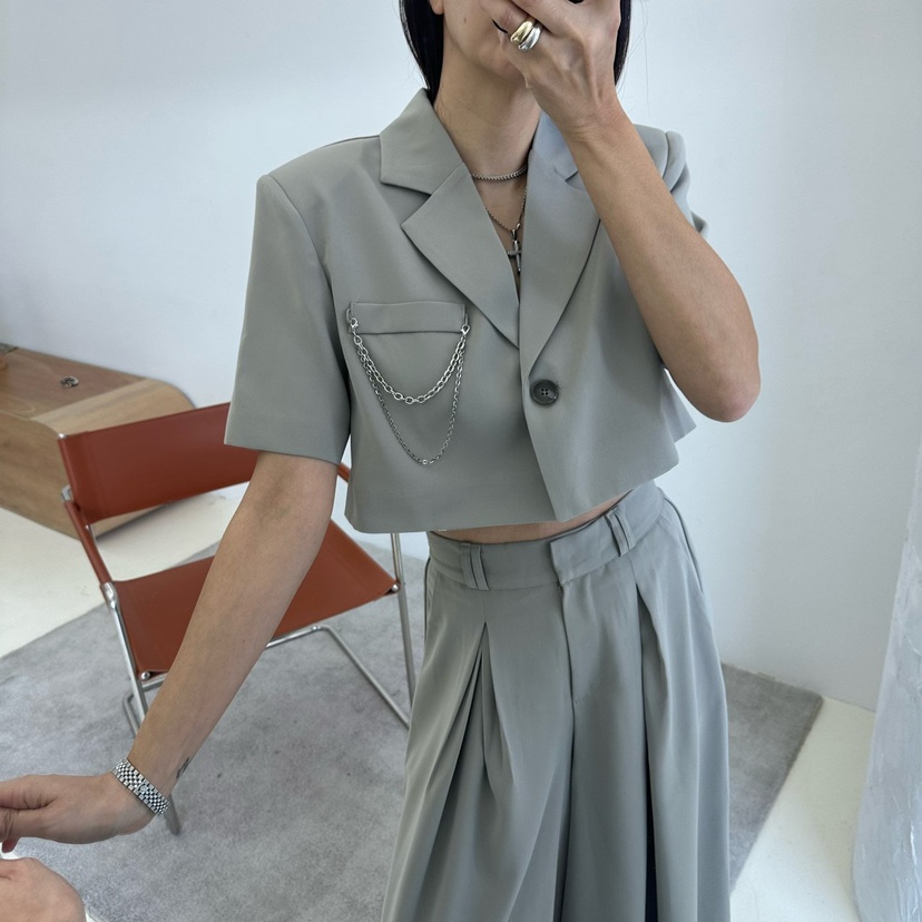 SOUIT韓國㊣直郵東大門代購女裝新品推薦熱賣人氣休閑時尚夾克SOUIT by mabel-L夾克