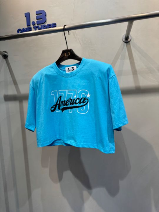 1.3韓國㊣直郵東大門代購女裝新品25春夏人氣熱賣休閑T恤短款1.3T恤
