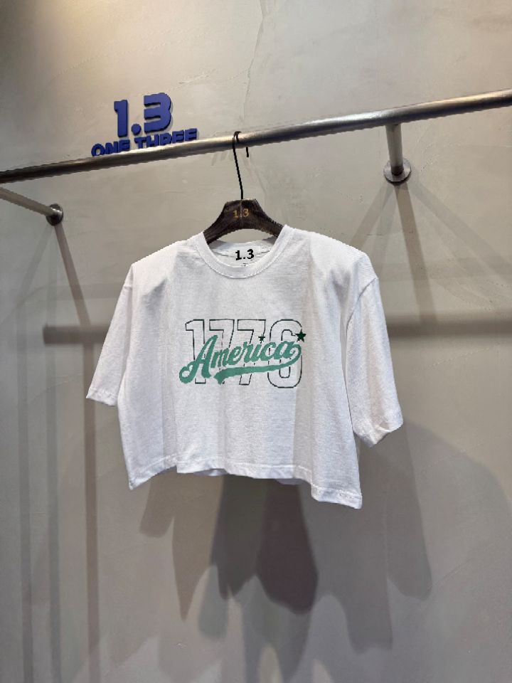 1.3韓國㊣直郵東大門代購女裝新品25春夏人氣熱賣休閑T恤短款1.3T恤