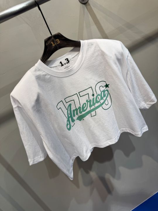 1.3韓國㊣直郵東大門代購女裝新品25春夏人氣熱賣休閑T恤短款1.3T恤