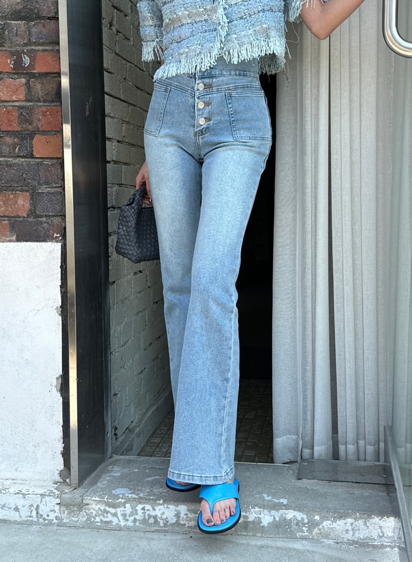 DENVER韓國直郵㊣東大門實拍女裝新品人氣推薦時尚熱賣牛仔褲DENVER牛仔褲