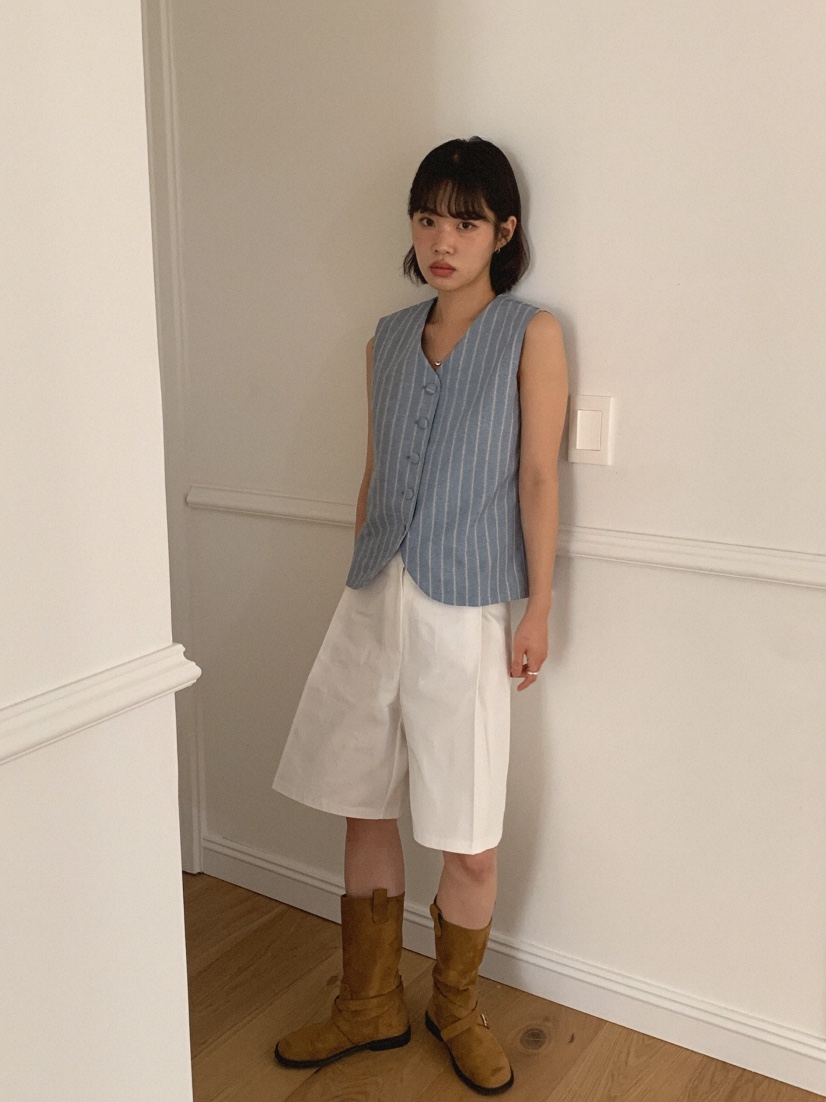 SLAT韓國㊣直郵東大門代購女裝新款時尚人氣熱賣25春夏馬甲SLAT馬甲