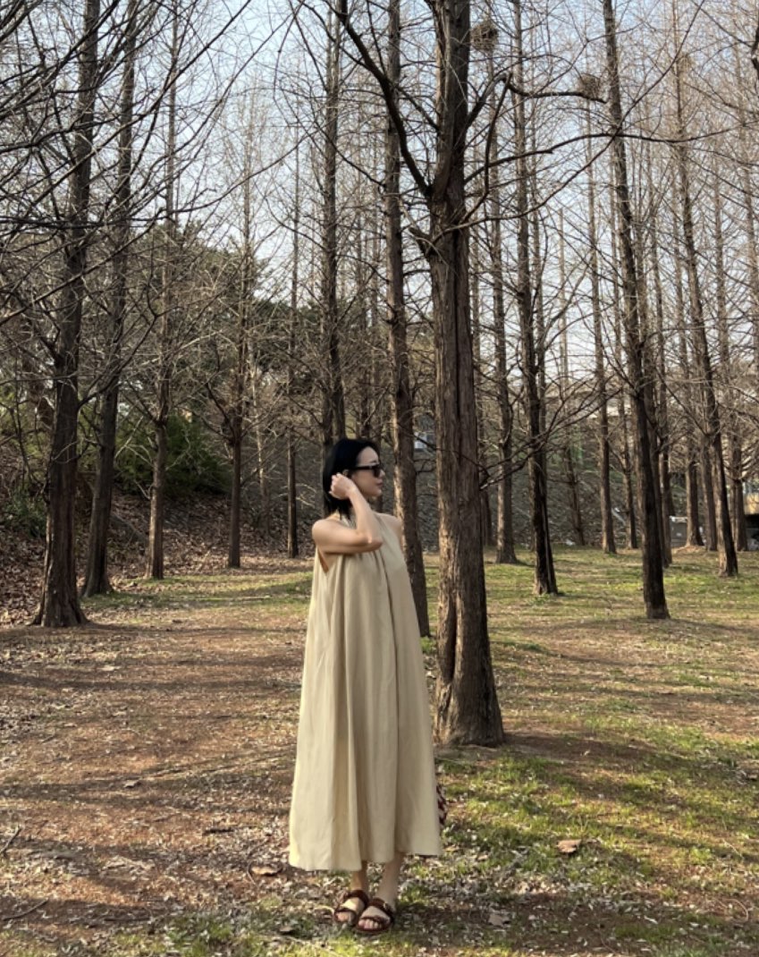 VERNI韓國直郵㊣女裝新款休閑熱賣推薦時尚人氣連衣裙含腰繩VERNI連衣裙