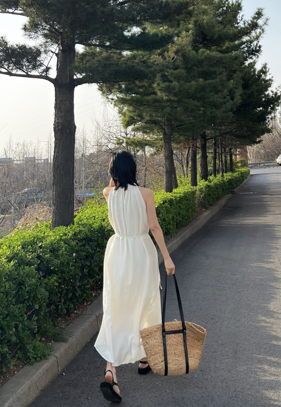 VERNI韓國直郵㊣女裝新款休閑熱賣推薦時尚人氣連衣裙含腰繩VERNI連衣裙