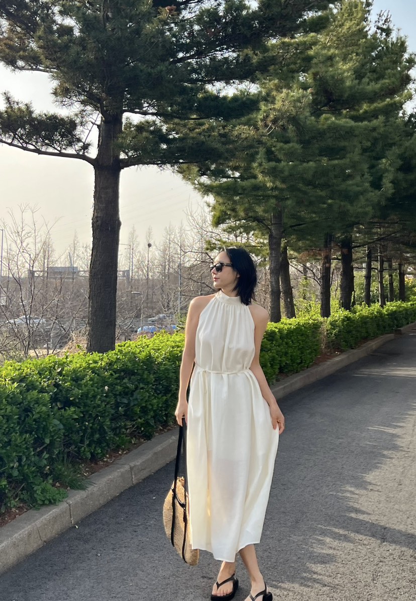 VERNI韓國直郵㊣女裝新款休閑熱賣推薦時尚人氣連衣裙含腰繩VERNI連衣裙