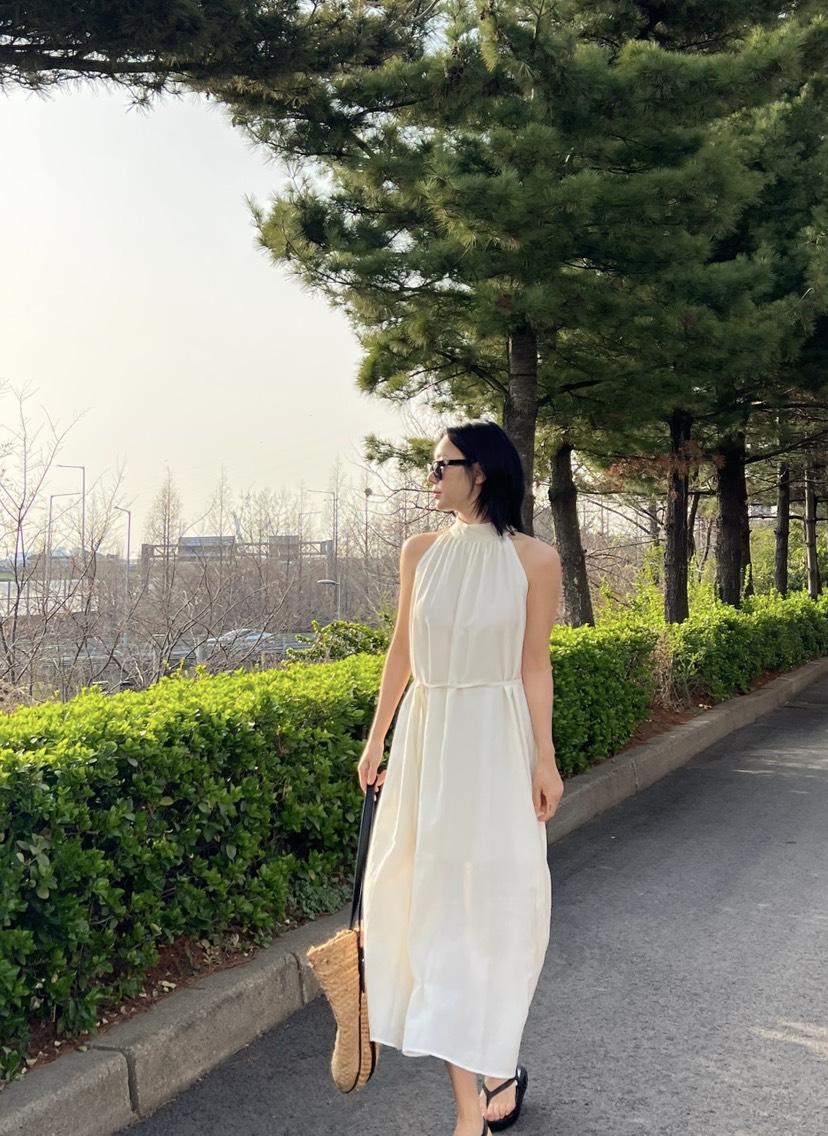 VERNI韓國直郵㊣女裝新款休閑熱賣推薦時尚人氣連衣裙含腰繩VERNI連衣裙