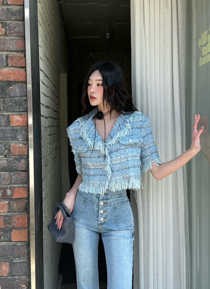 DENVER韓國直郵㊣東大門實拍女裝新品推薦25春夏休閑熱賣夾克DENVER夾克圖色2
