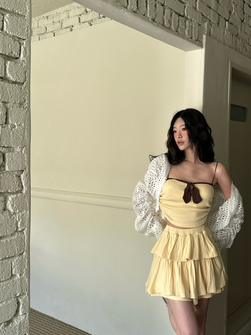 DENVER韓國㊣直郵東大門代購女裝新款時尚25春夏襯衫蕾絲衫DENVER襯衫/蕾絲衫