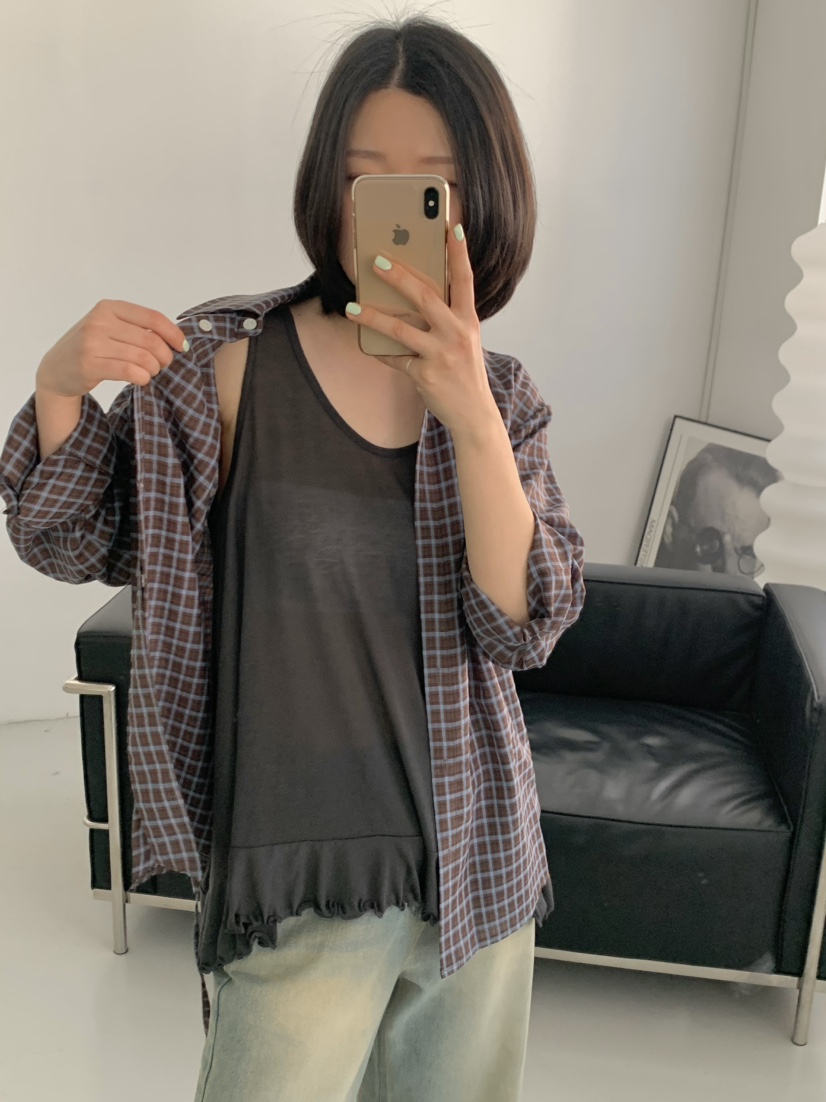 BEFORE SUNRISE韓國直郵㊣東大門實拍女裝新品推薦吊帶背心BEFORE SUNRISE吊帶/背心