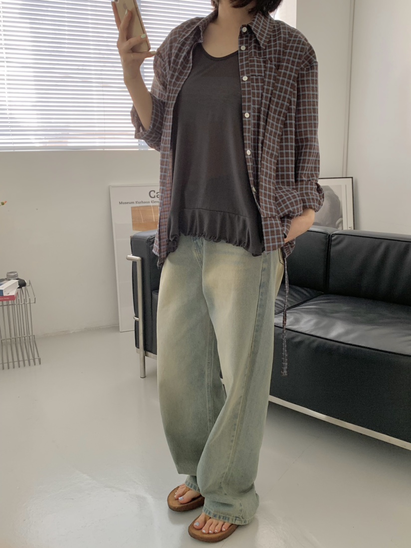 BEFORE SUNRISE韓國直郵㊣東大門實拍女裝新品推薦吊帶背心BEFORE SUNRISE吊帶/背心