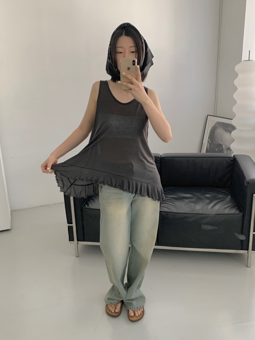 BEFORE SUNRISE韓國直郵㊣東大門實拍女裝新品推薦吊帶背心BEFORE SUNRISE吊帶/背心