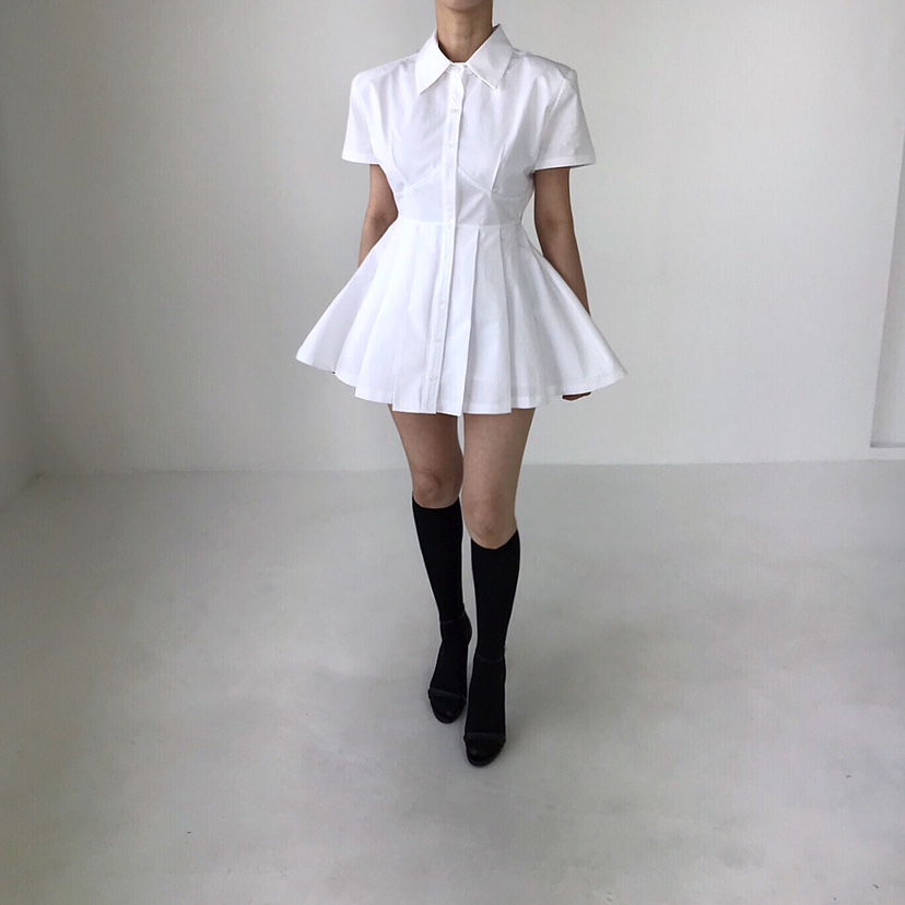 2TWO MOON韓國直郵㊣女裝新品人氣休閑時尚25春夏連衣裙褶皺2TWO MOON連衣裙