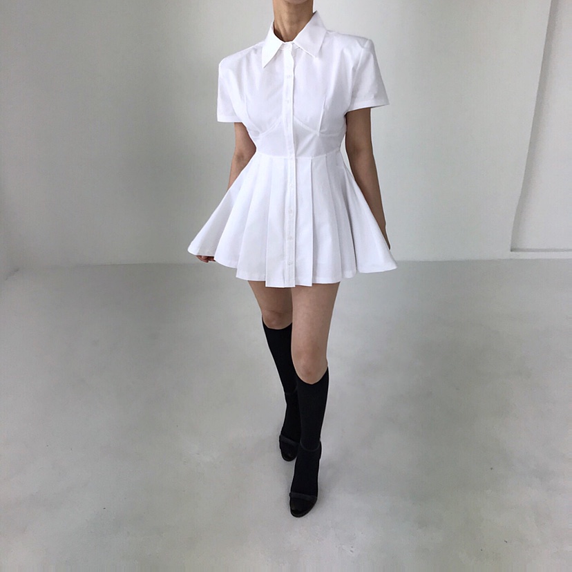 2TWO MOON韓國直郵㊣女裝新品人氣休閑時尚25春夏連衣裙褶皺2TWO MOON連衣裙