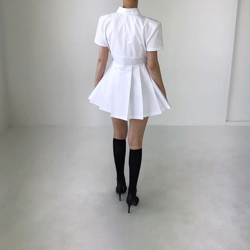 2TWO MOON韓國直郵㊣女裝新品人氣休閑時尚25春夏連衣裙褶皺2TWO MOON連衣裙