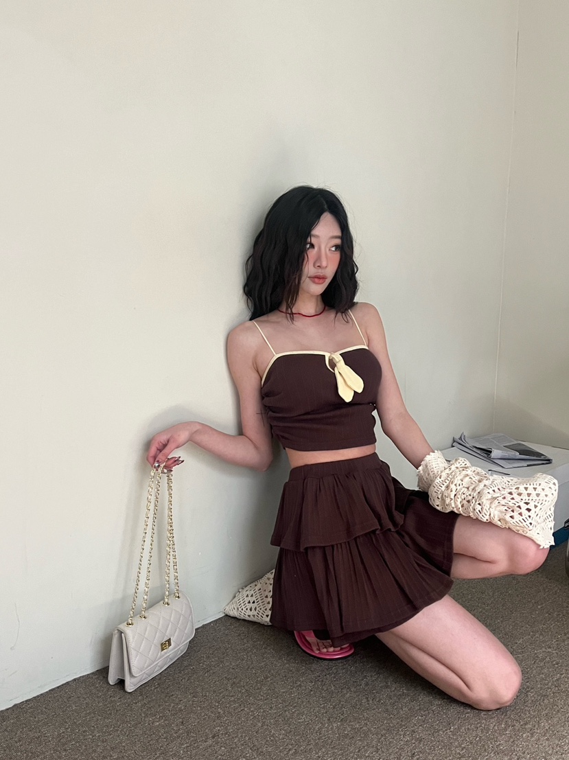 DENVER韓國直郵㊣女裝新品人氣熱賣休閑時尚推薦25春夏裙褲DENVER裙褲