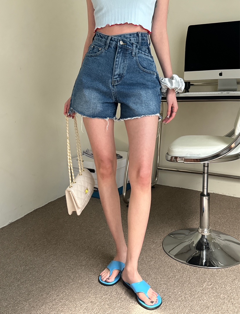 DENVER韓國㊣直郵東大門代購女裝新款推薦時尚25春夏人氣短褲DENVER短褲圖色2