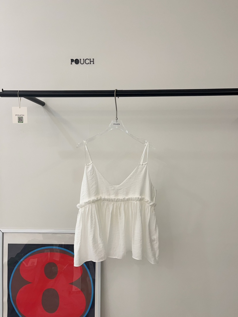 POUCH直郵韓國代購㊣女裝新款25春夏時尚人氣推薦休閑吊帶背心POUCH吊帶/背心圖色1