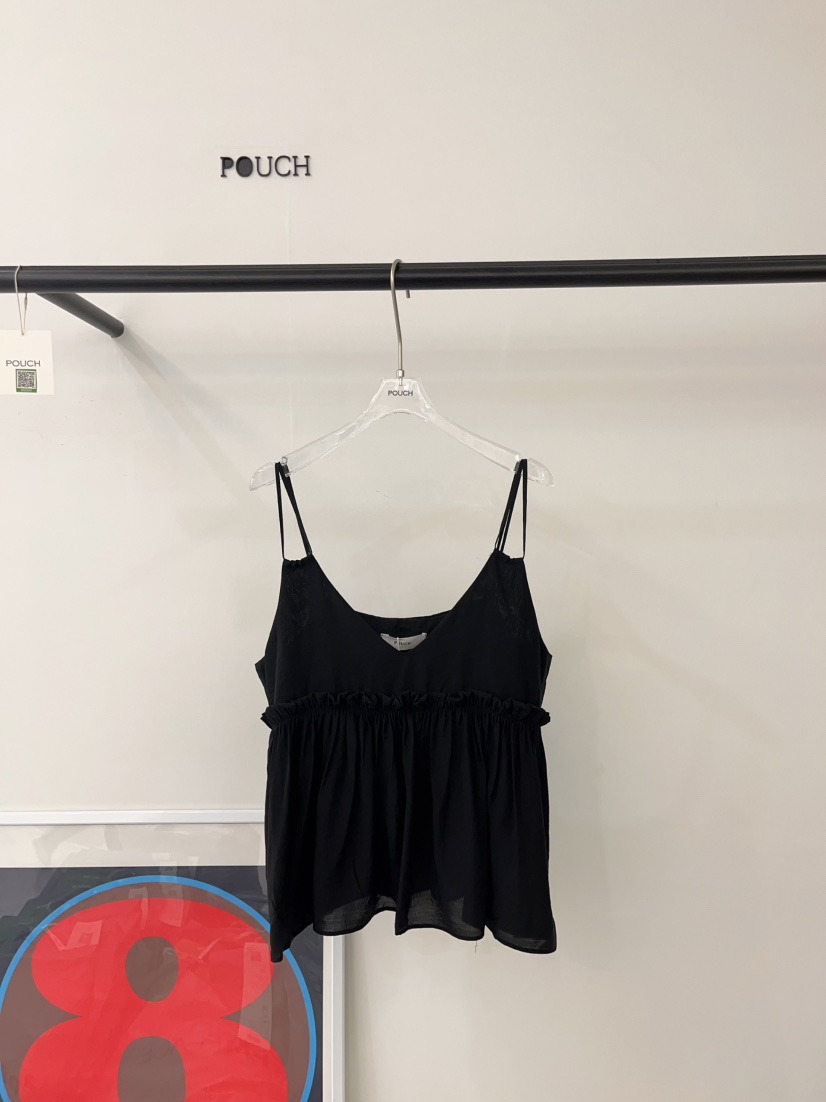 POUCH直郵韓國代購㊣女裝新款25春夏時尚人氣推薦休閑吊帶背心POUCH吊帶/背心圖色3