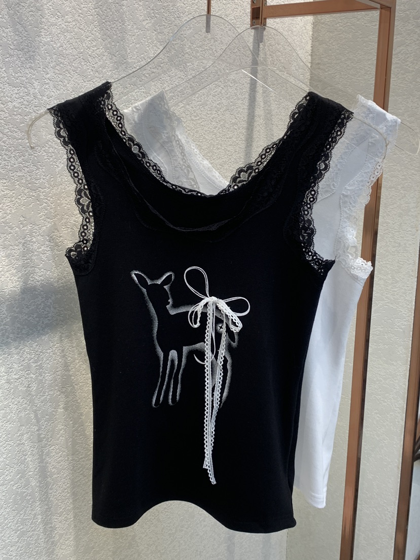 SYMBOL韓國㊣直郵東大門代購女裝新款時尚25春夏吊帶背心蝴蝶結SYMBOL吊帶/背心