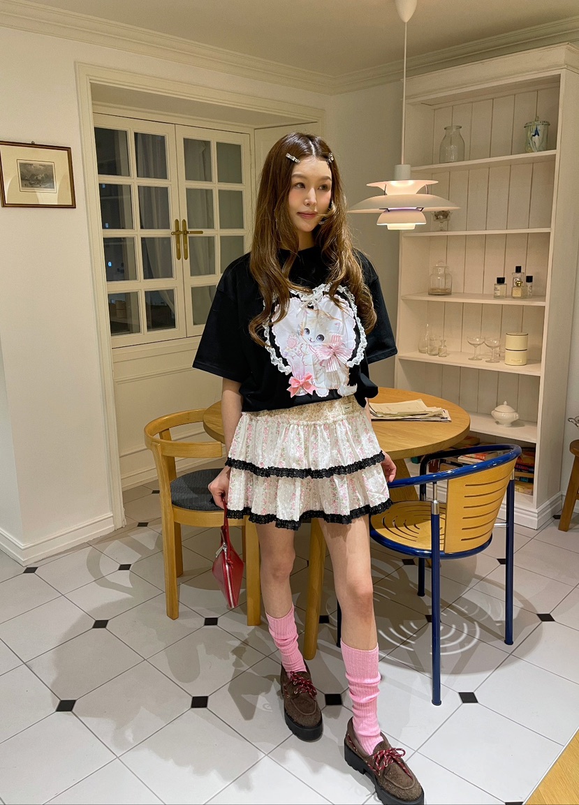 BOUTIQUE-L韓國直郵㊣東大門實拍女裝新品人氣推薦熱賣T恤BOUTIQUE-LT恤